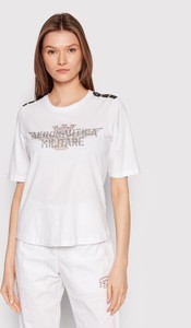 T-shirt Aeronautica Militare z krótkim rękawem w młodzieżowym stylu z okrągłym dekoltem