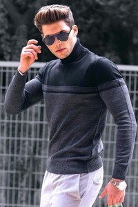 Sweter IVET w stylu casual z okrągłym dekoltem
