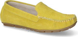Żółte buty Karino z płaską podeszwą