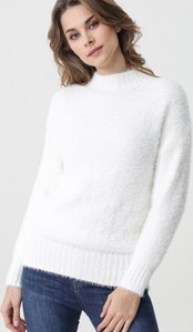 Gina We\u0142niany sweter jasnoszary-czarny Na ca\u0142ej powierzchni W stylu casual Moda Swetry Wełniane swetry 