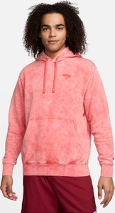Różowa bluza Nike z dresówki