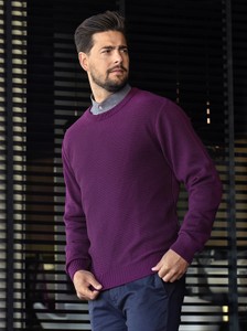 Fioletowy sweter M. Lasota ze stójką