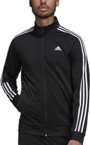 Czarna bluza Adidas w sportowym stylu z dresówki
