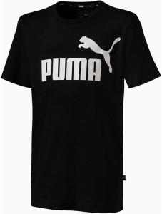 Czarna koszulka dziecięca Puma z krótkim rękawem
