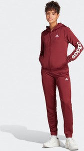 Czerwony dres Adidas z dresówki