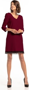 Czerwona sukienka Tessita prosta mini