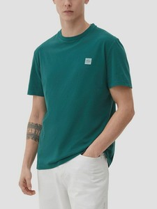 Zielony t-shirt S.Oliver z krótkim rękawem w stylu casual