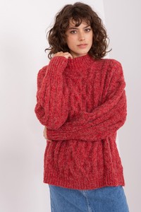 Czerwony sweter 5.10.15 w stylu casual