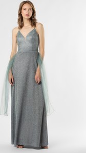 Sukienka Luxuar Fashion z dekoltem w kształcie litery v na ramiączkach maxi