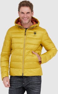 Żółta kurtka Blauer Usa krótka w młodzieżowym stylu