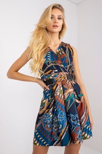 Sukienka ITALY MODA mini w stylu casual z dekoltem w kształcie litery v