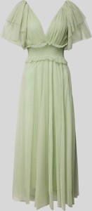 Zielona sukienka Lace & Beads z tiulu