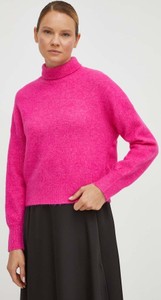 Różowy sweter Samsoe Samsoe z wełny