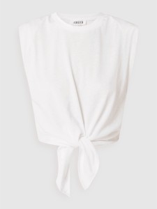 Bluzka EDITED z okrągłym dekoltem z bawełny z długim rękawem