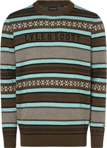Sweter Lyle & Scott z okrągłym dekoltem w młodzieżowym stylu
