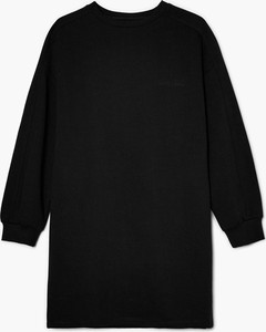 Czarna sukienka Cropp w stylu casual z długim rękawem mini