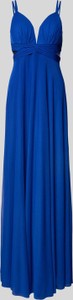 Niebieska sukienka Jake*s z dekoltem w kształcie litery v maxi na ramiączkach