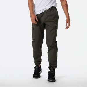 Czarne spodnie New Balance z bawełny w sportowym stylu