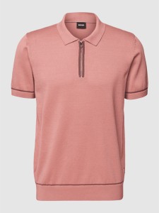 Różowy t-shirt Hugo Boss z krótkim rękawem z bawełny w stylu casual