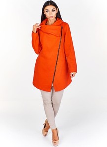 Pomarańczowa kurtka Fokus z wełny