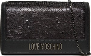 Czarna torebka Love Moschino do ręki lakierowana