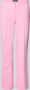 Różowe spodnie Cambio w stylu retro