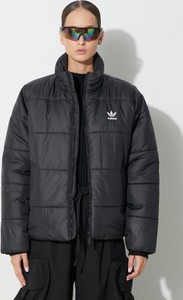Czarna kurtka Adidas Originals krótka bez kaptura w stylu casual