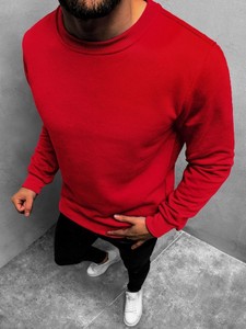Czerwona bluza ozonee.pl w stylu casual