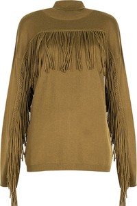 Brązowy sweter ubierzsie.com w stylu boho