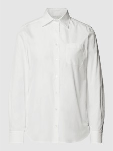 Bluzka MaxMara z długim rękawem w sportowym stylu z dekoltem w kształcie litery v