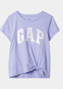 Niebieska bluzka dziecięca Gap z krótkim rękawem