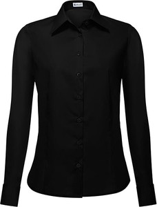 Czarna koszula Bodara z bawełny z kołnierzykiem w stylu klasycznym