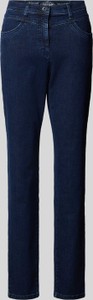 Granatowe jeansy Raphaela By Brax w stylu casual