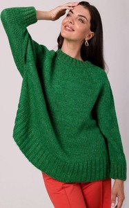 Zielony sweter BeWear w stylu casual