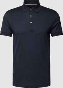 Granatowa koszulka polo Tommy Hilfiger z bawełny w stylu casual