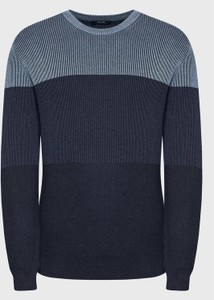 Granatowy sweter Pierre Cardin w stylu casual z okrągłym dekoltem
