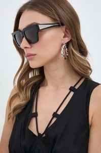Czarne okulary damskie Bottega Veneta