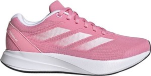 Różowe buty sportowe Adidas z płaską podeszwą w sportowym stylu