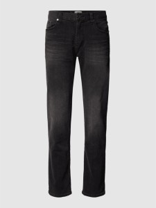 Czarne jeansy Montego w stylu casual z bawełny