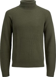 Zielony sweter Jack & Jones z bawełny