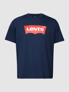 T-shirt Levi’s® Big & Tall z bawełny w młodzieżowym stylu z nadrukiem