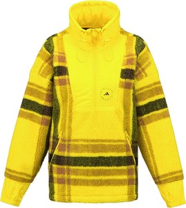 Żółta kurtka Adidas bez kaptura krótka w sportowym stylu