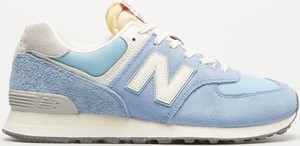 Niebieskie buty sportowe New Balance sznurowane w sportowym stylu 574