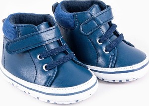 Niebieskie buciki niemowlęce Yoclub na rzepy