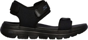 Czarne buty letnie męskie Skechers w stylu casual