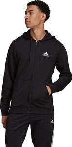 Czarna bluza Adidas z bawełny w sportowym stylu