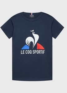 Granatowa koszulka dziecięca Le Coq Sportif dla chłopców