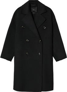 Czarny płaszcz Mango w stylu casual