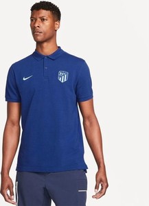 Niebieska koszulka polo Nike w sportowym stylu z krótkim rękawem