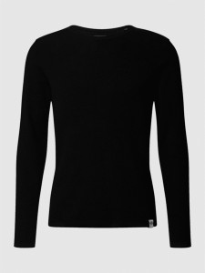 Czarny sweter McNeal w stylu casual z bawełny